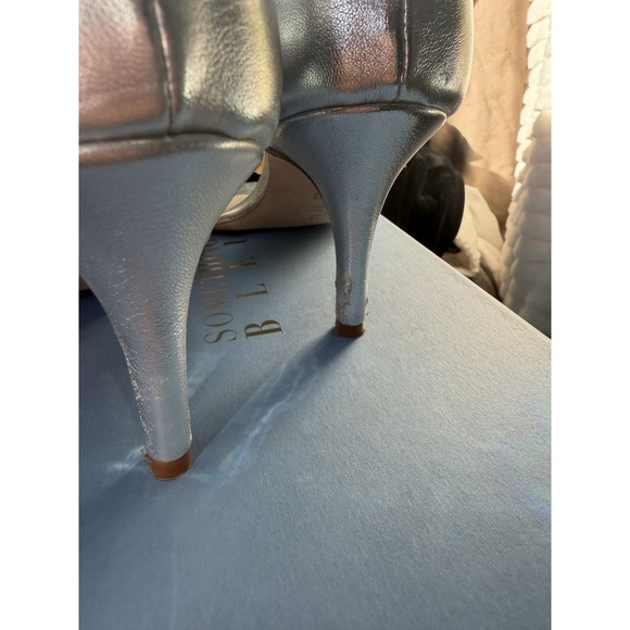 Something‎ Blue Silver Dress Shoes Size 5.5 Made In Italy main image 5